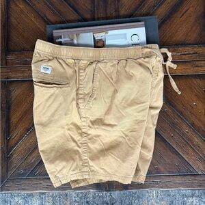 Katin Men's Tan Elastic Waist Shorts